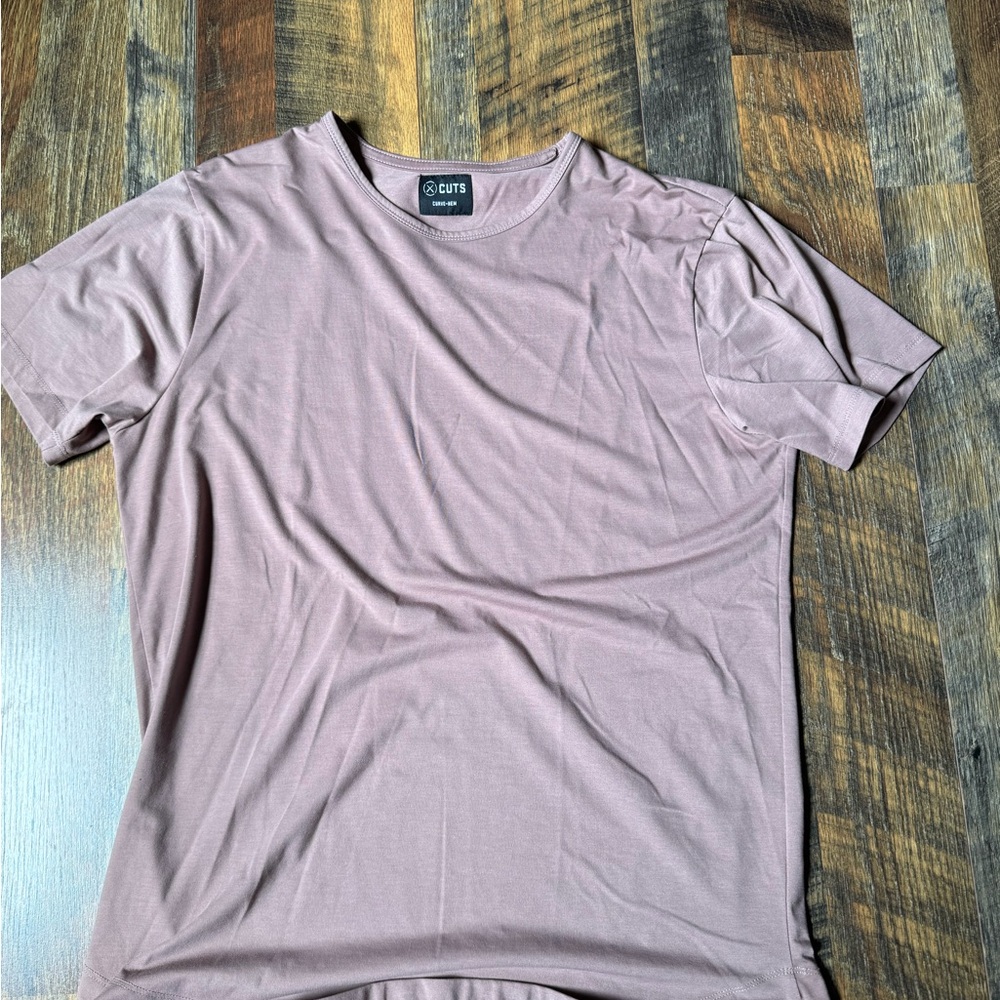 Cuts Clothing Men's Mauve Short Sleeve Tee